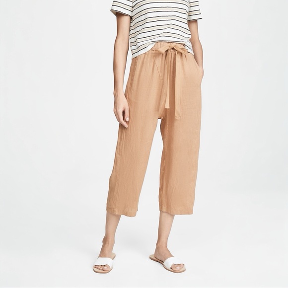 STATESIDE Linen Cropped Pants